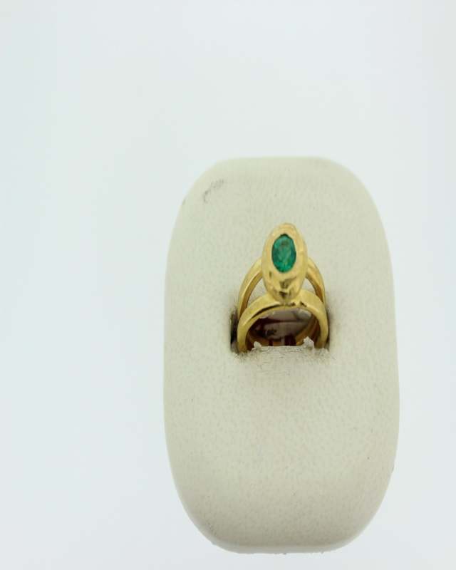 RING FLEUR EMERALD.76CT